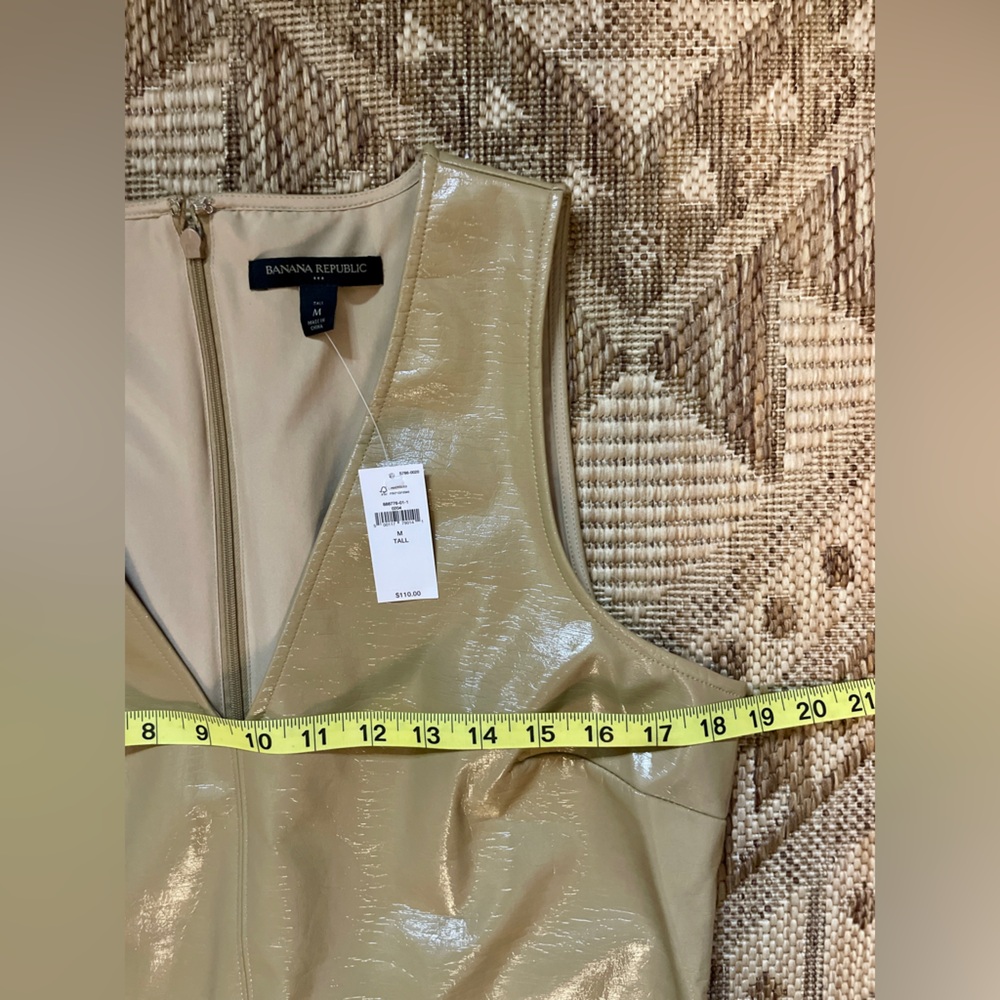 Tall Vegan Leather Shift Dress | Banana Republic | Brand New w/ Tags | Medium - Picture 5 of 11